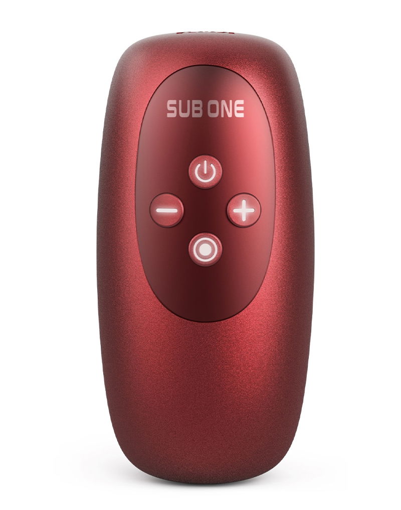 MANWAN - Sub One - Vibrerende Masturbator met Tapping Feature - Velvet Red