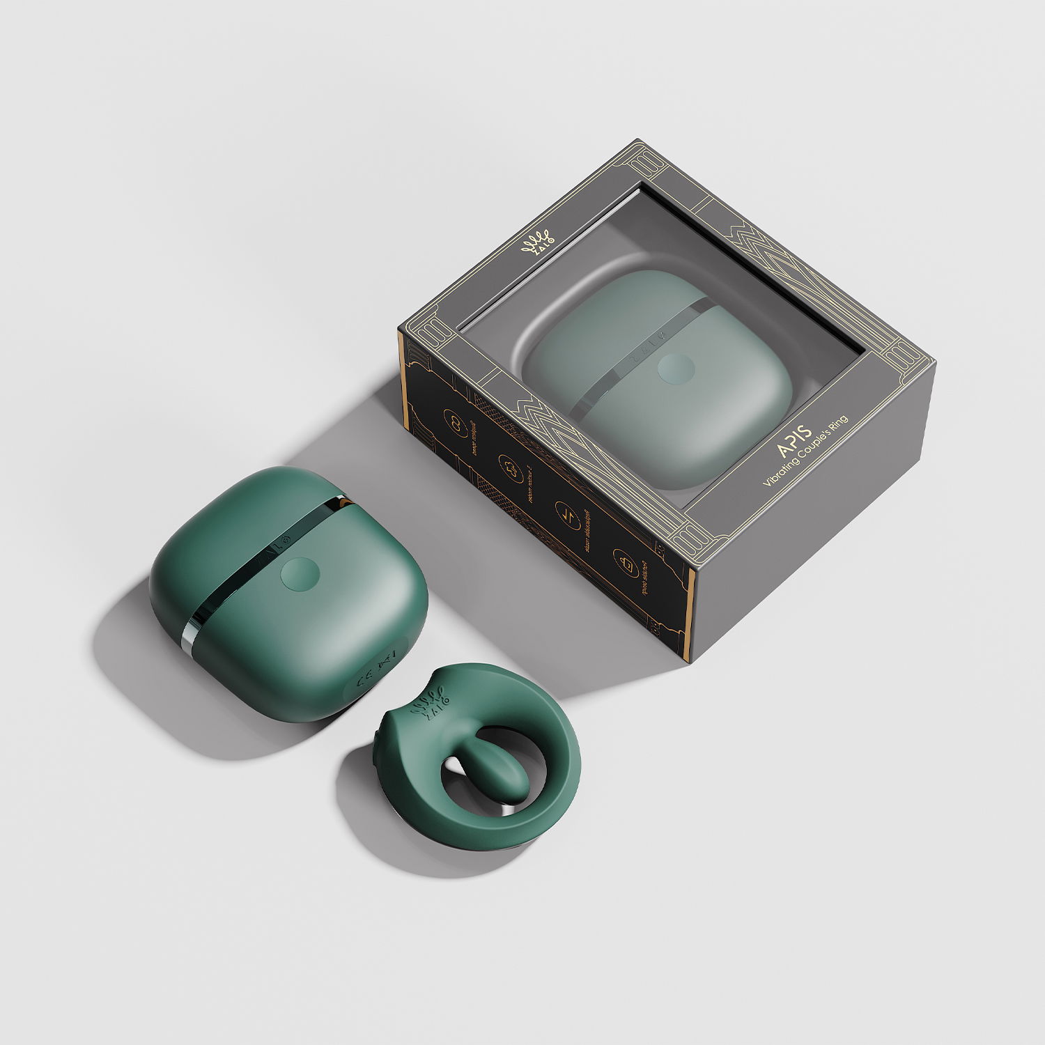 ZALO Apis Vibrerende koppelring, App gecontroleerd Turquoise Groen - Afbeelding 13