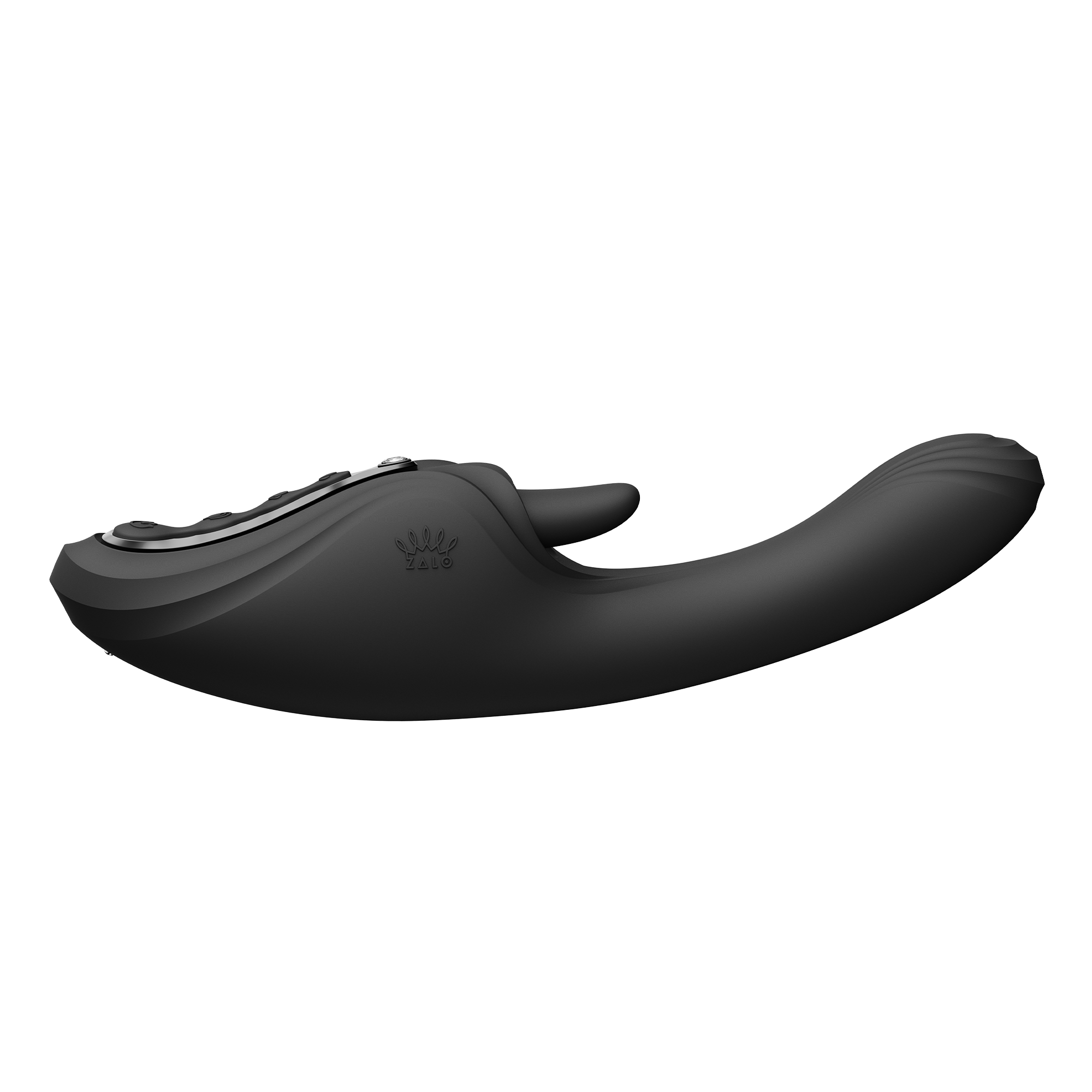ZALO Ares G-Spot Rabbit Vibrator App-Controlled Obsidian Zwart - Afbeelding 3
