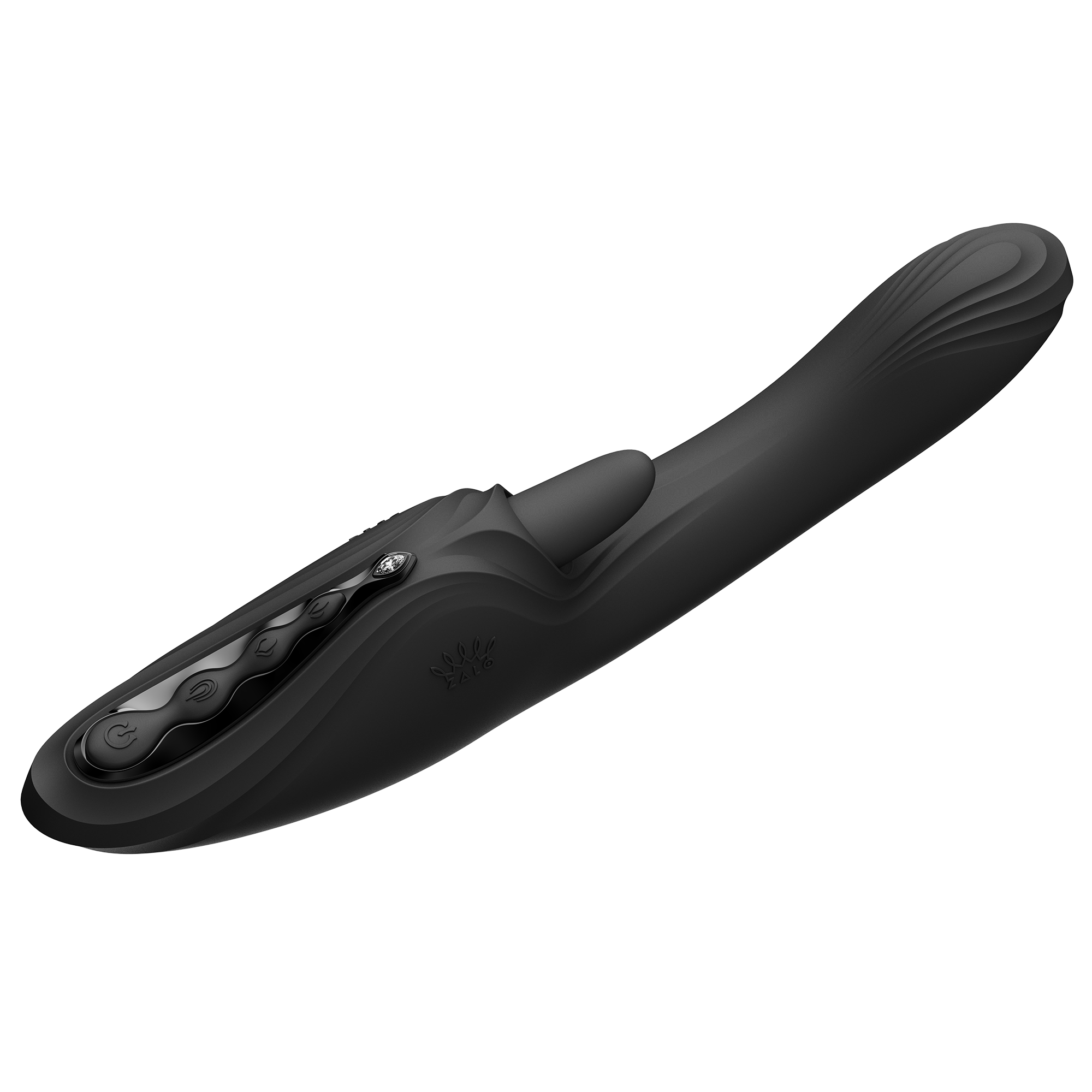 ZALO Ares G-Spot Rabbit Vibrator App-Controlled Obsidian Zwart - Afbeelding 6