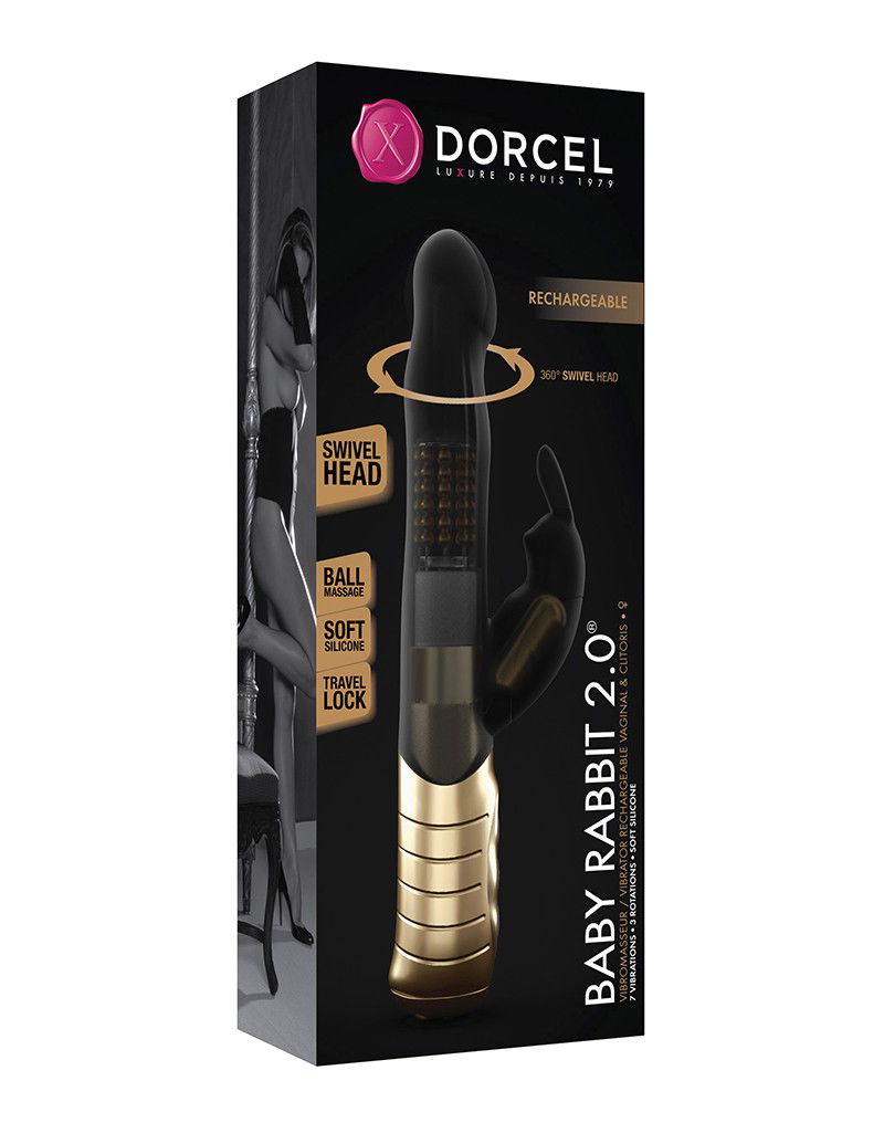 Dorcel - Baby Rabbit 2.0 Black-Gold 6072288 - Afbeelding 2