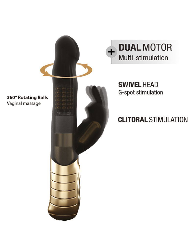 Dorcel - Baby Rabbit 2.0 Black-Gold 6072288 - Afbeelding 6