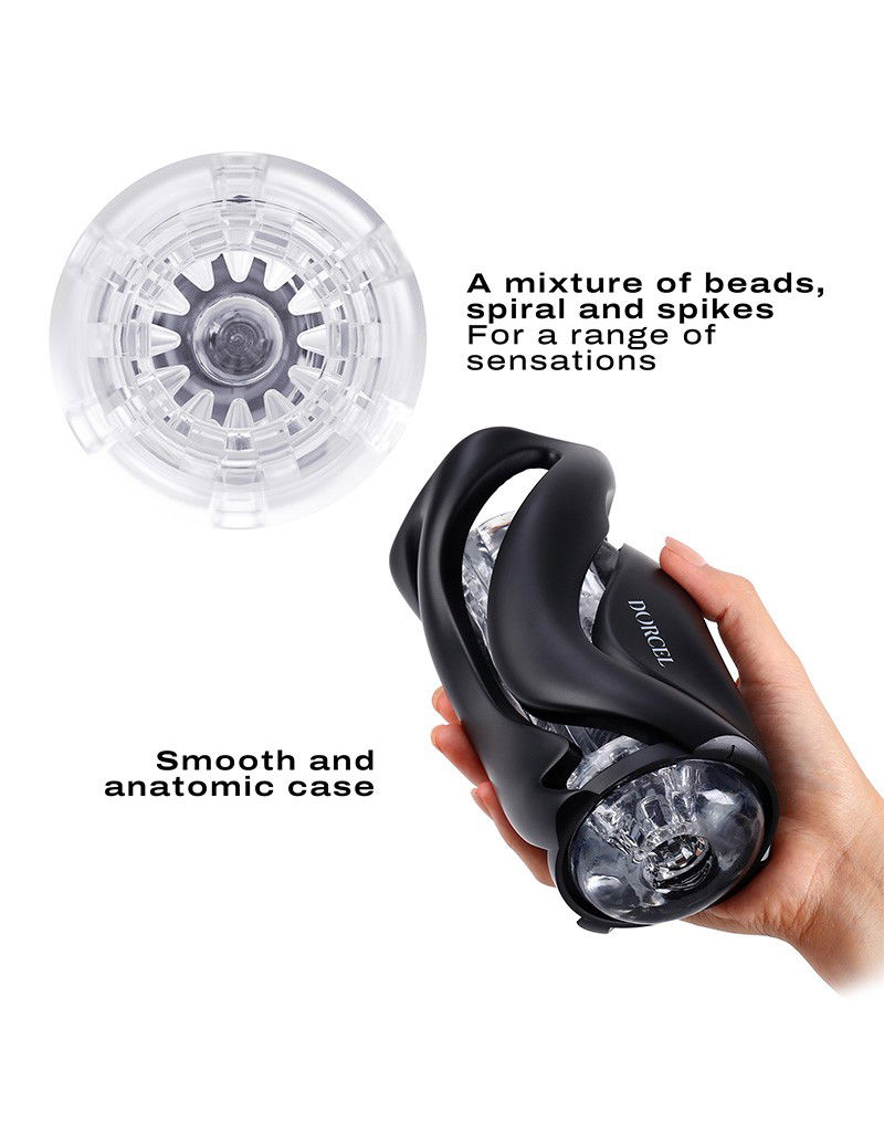Dorcel - Deep Blow - Masturbator met Sleeve - Zwart - Afbeelding 3