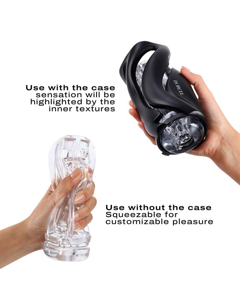 Dorcel - Deep Blow - Masturbator met Sleeve - Zwart - Afbeelding 4