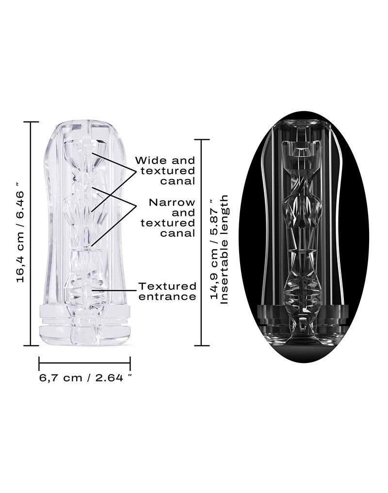 Dorcel Deep Blow Multi Sensation Sleeve voor Masturbator - Afbeelding 5