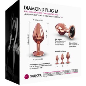 Dorcel Diamond Plug Maat M Butt Plug Rose