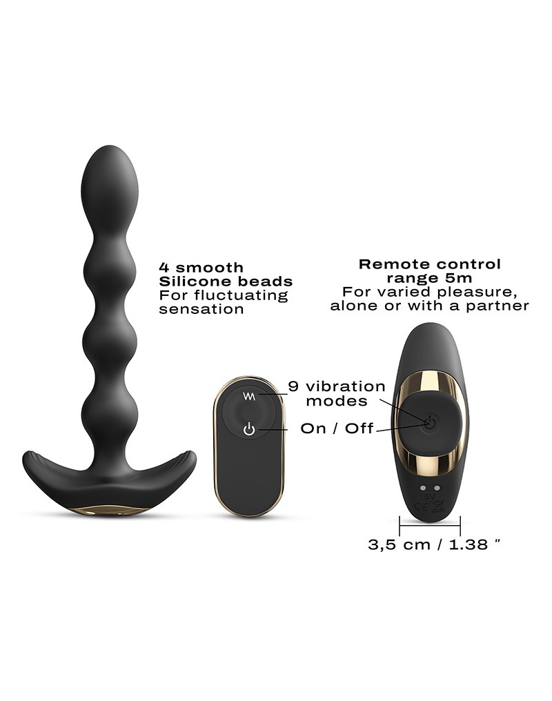 Dorcel - Flexi Balls - Anale Vibrator met Afstandsbediening - Zwart - Afbeelding 8