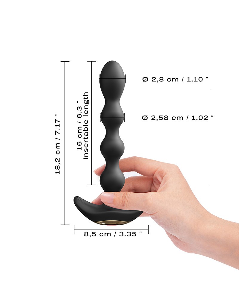 Dorcel - Flexi Balls - Anale Vibrator met Afstandsbediening - Zwart - Afbeelding 7