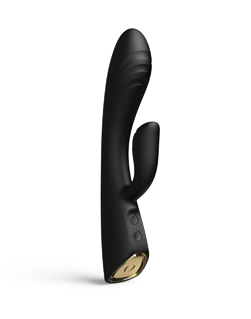 Dorcel Flexi Rabbit Verwarmde Rabbit Vibrator Zwart