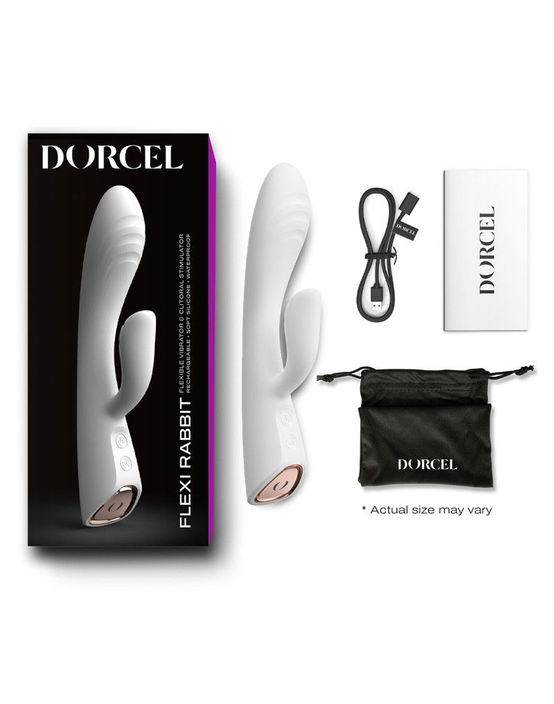 Dorcel Flexi Rabbit Verwarmde Rabbit Vibrator Wit - Afbeelding 2