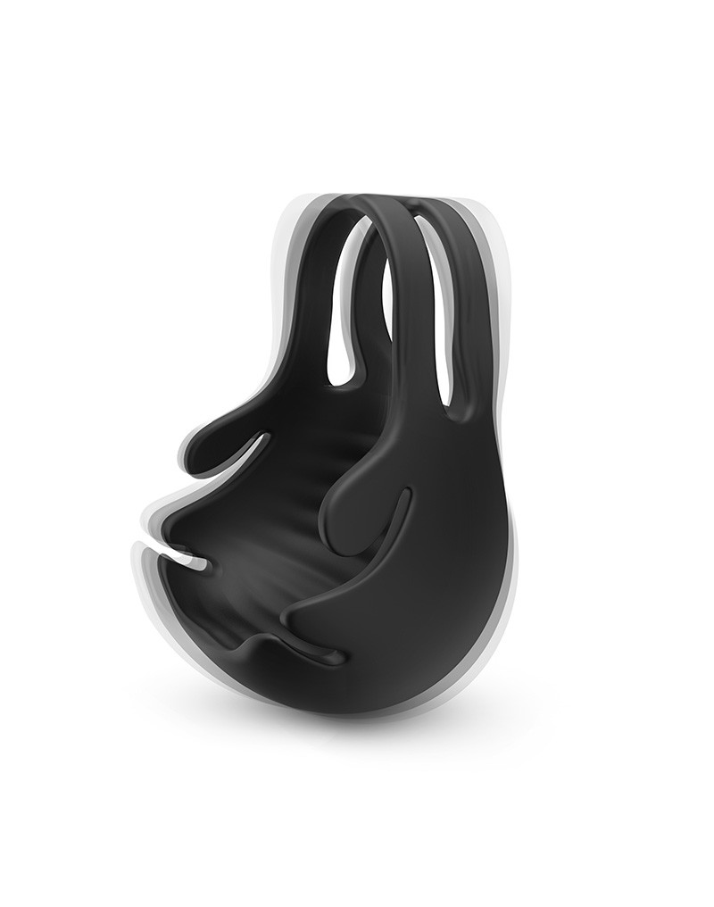 Dorcel - Fun Bag - Vibrerende Cockring en Testikel Stimulator - Zwart - Afbeelding 3