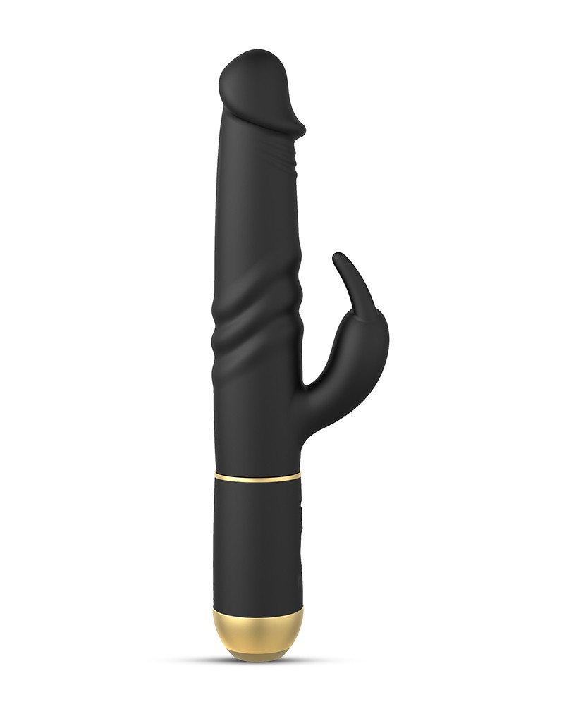 Dorcel - Furious Rabbit 2.0 - Thrusting en Rotating Vibrator - Zwart - Afbeelding 5