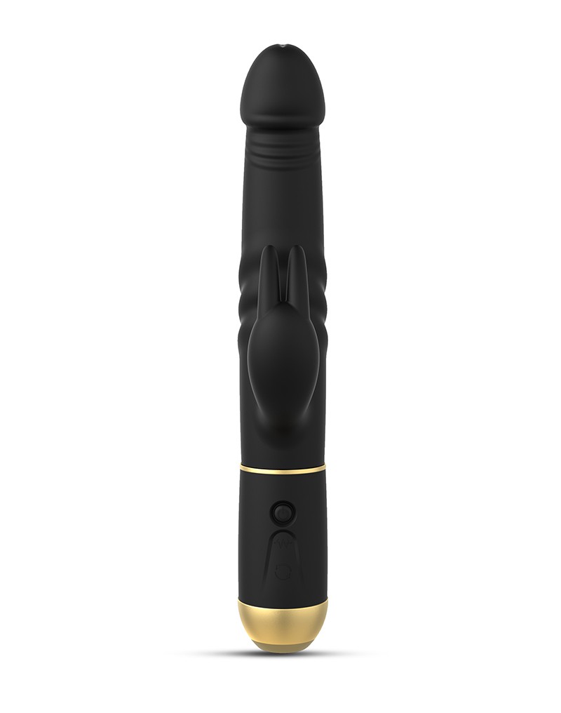 Dorcel - Furious Rabbit 2.0 - Thrusting en Rotating Vibrator - Zwart - Afbeelding 6