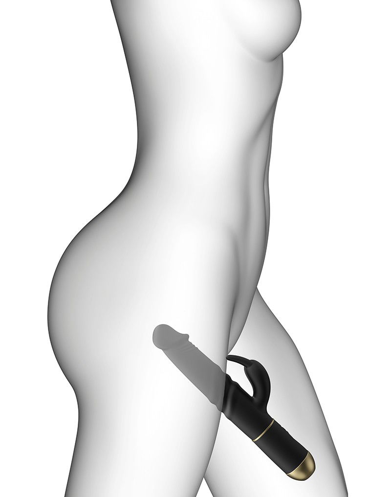 Dorcel - Furious Rabbit 2.0 - Thrusting en Rotating Vibrator - Zwart - Afbeelding 8