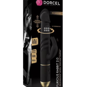 Dorcel – Furious Rabbit 2.0 – Thrusting en Rotating Vibrator – Zwart