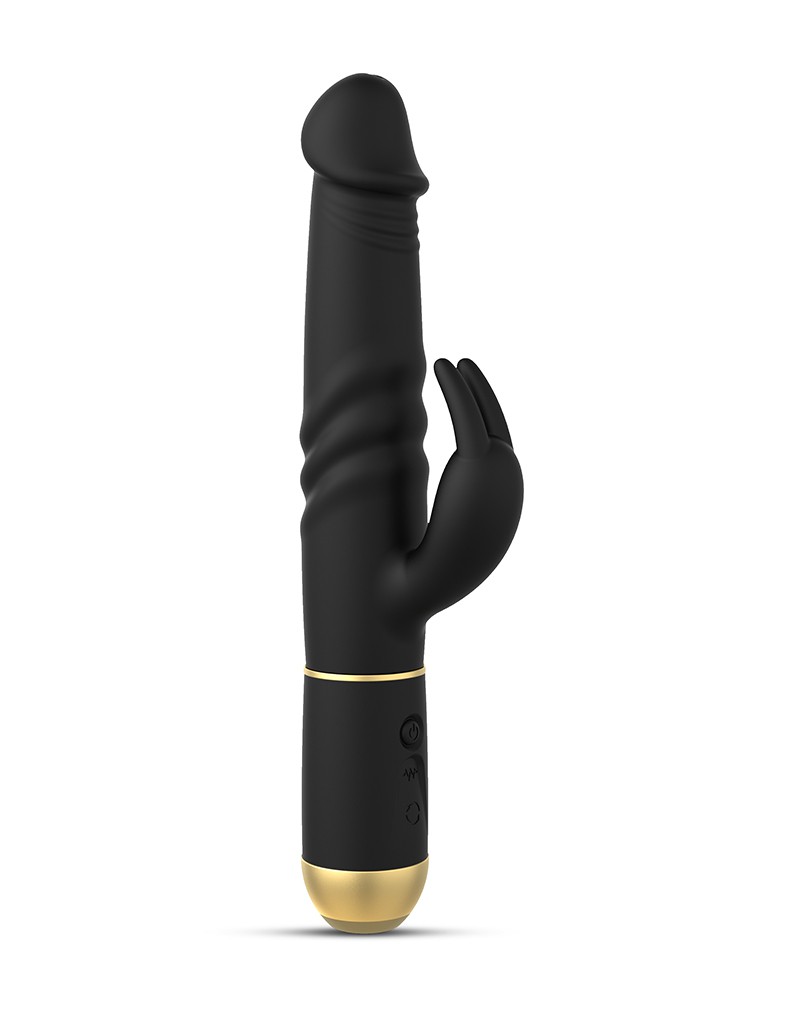 Dorcel Furious Rabbit 2.0 Thrusting en Rotating Vibrator Zwart