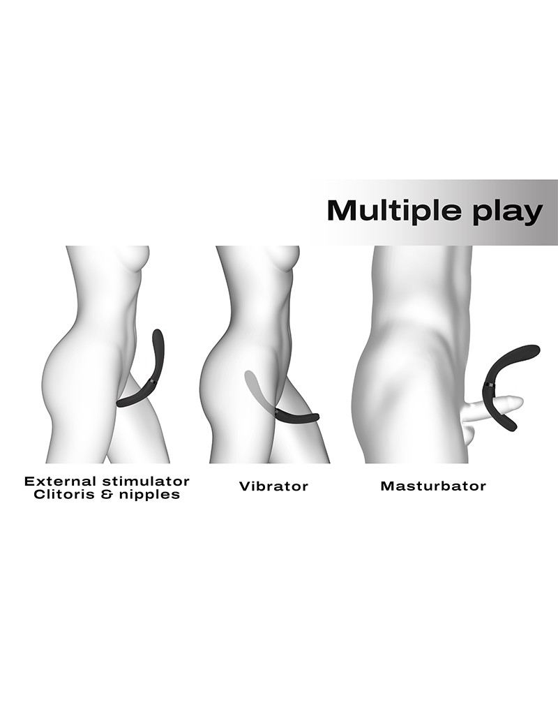 Dorcel - Infinite Joy - Multi Vibrator - Zwart - Afbeelding 4