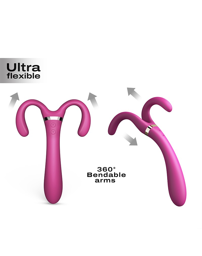 Dorcel - Infinite Joy - Multi Vibrator - Plum - Afbeelding 3