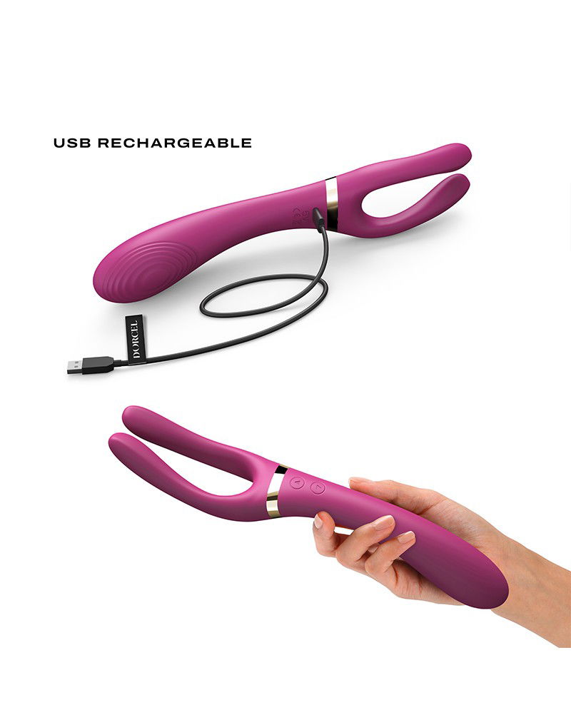 Dorcel - Infinite Joy - Multi Vibrator - Plum - Afbeelding 5