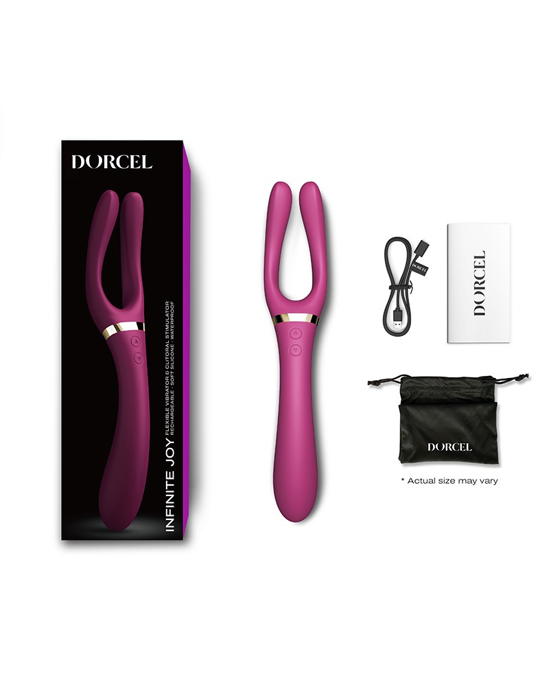 Dorcel - Infinite Joy - Multi Vibrator - Plum - Afbeelding 2