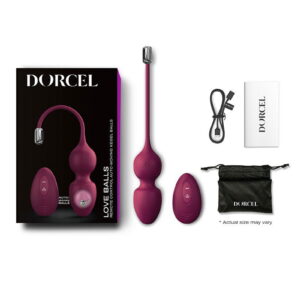 Dorcel – Love Balls – Vibrerende Kegel Balletjes met Afstandsbediening – Plum