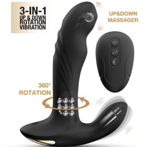 Dorcel – Multi P-Joy – Prostaat Massager met Afstandsbediening – Zwart