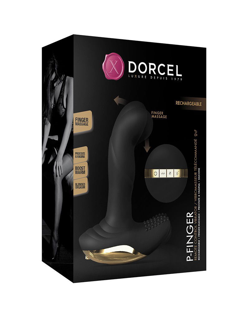 Dorcel - P-Finger - Remote Control Vibrator - Zwart 6072431 - Afbeelding 2