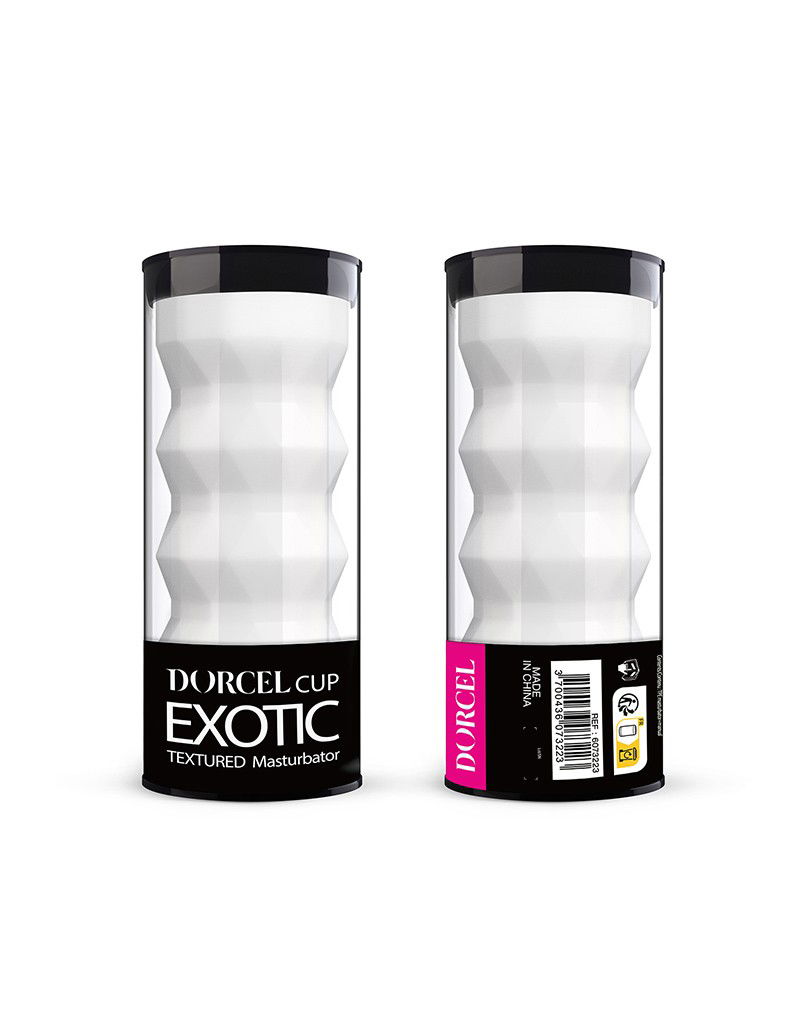Dorcel - Masturbatorcup met Structuur - Exotisch - Wit - Afbeelding 2