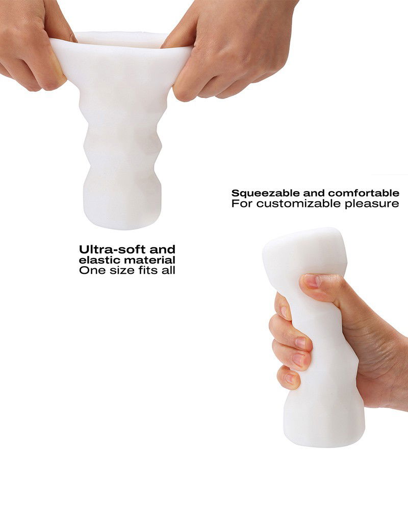 Dorcel - Masturbatorcup met Structuur - Exotisch - Wit - Afbeelding 4