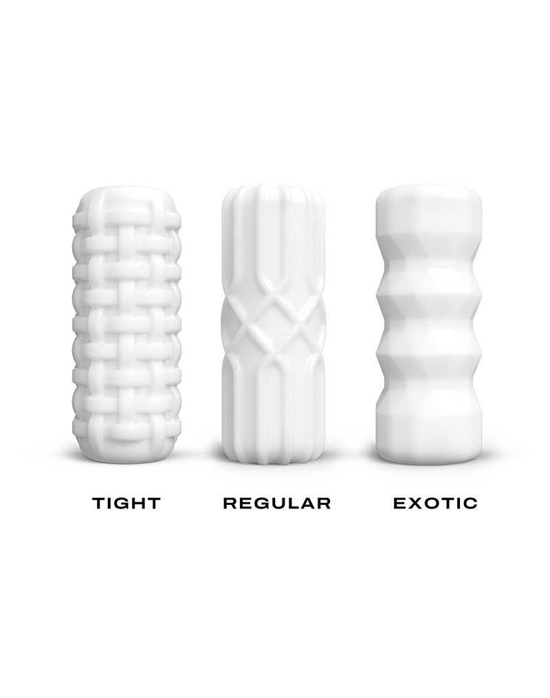 Dorcel - Masturbatorcup met Structuur - Tight - Wit - Afbeelding 6