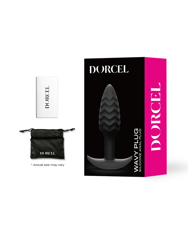 Dorcel Wavy Plug Butt Plug Zwart - Afbeelding 2