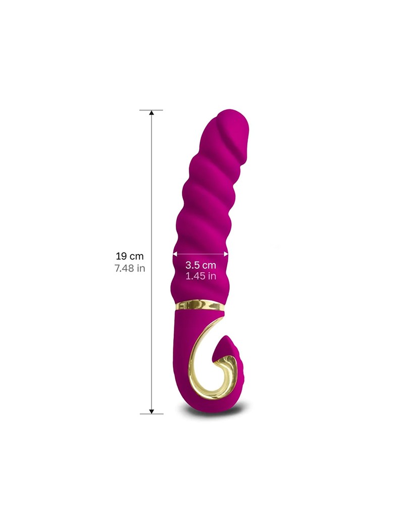 Gvibe - GJack Mini - Geribbelde Vibrator - Fuchsia - Afbeelding 3