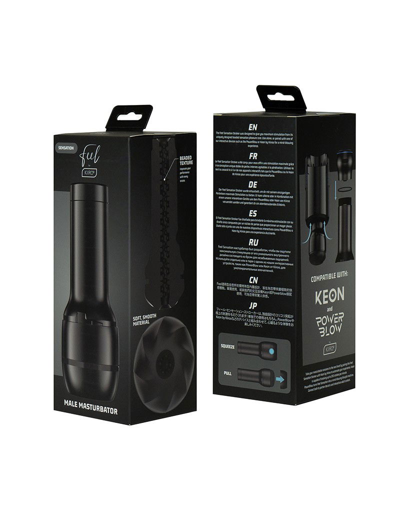 Kiiroo - FeelSensation - Niet-Anatomische Stroker - Zwart - Afbeelding 10