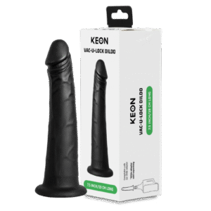 KIIROO – Dildo met vacuümvergrendelingssysteem voor KEON Masturbator – Zwart