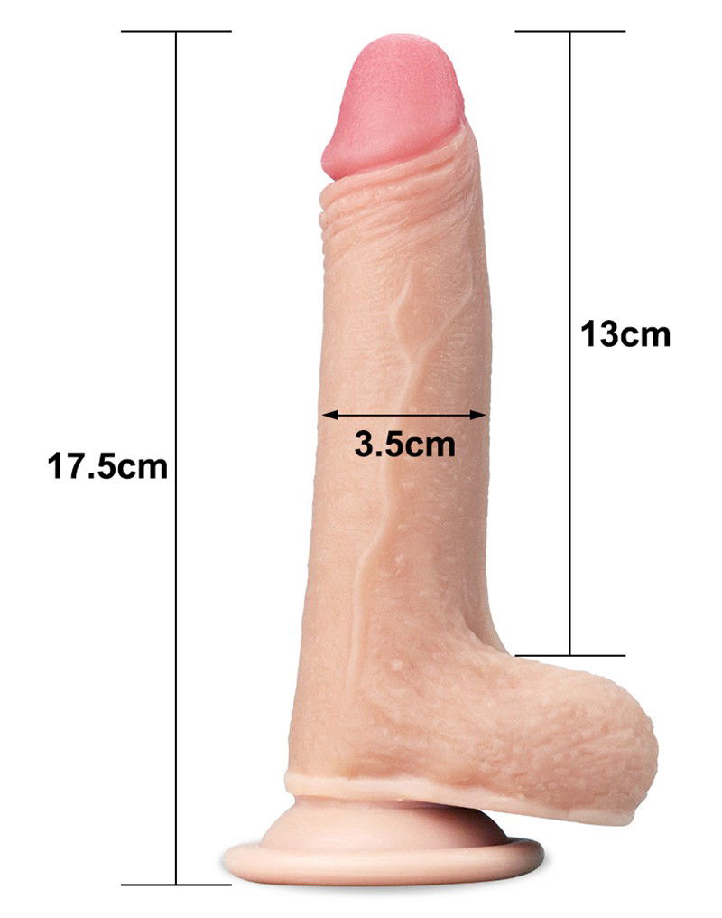 LoveToy - 7 inch Sliding Skin Dildo - Afbeelding 5