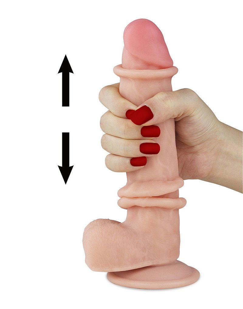 LoveToy - 8 inch Sliding Skin Dildo - Afbeelding 5