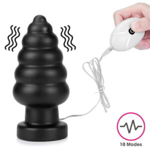LoveToy – King Size Vibrating Anal Cracker 18 cm – Zwart