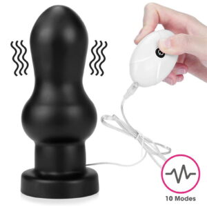 LoveToy – King Size Vibrating Anal Rammer 18 cm – Zwart