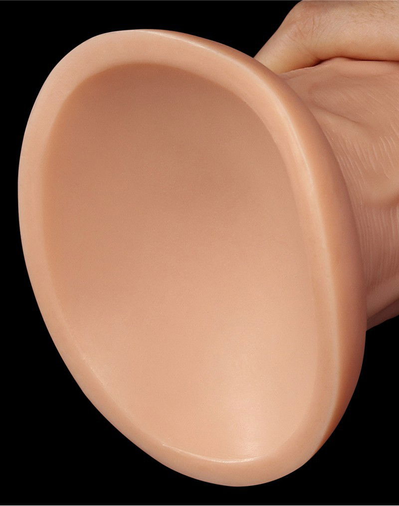LoveToy - Realistic Curved Dildo 24 cm - Nude - Afbeelding 6