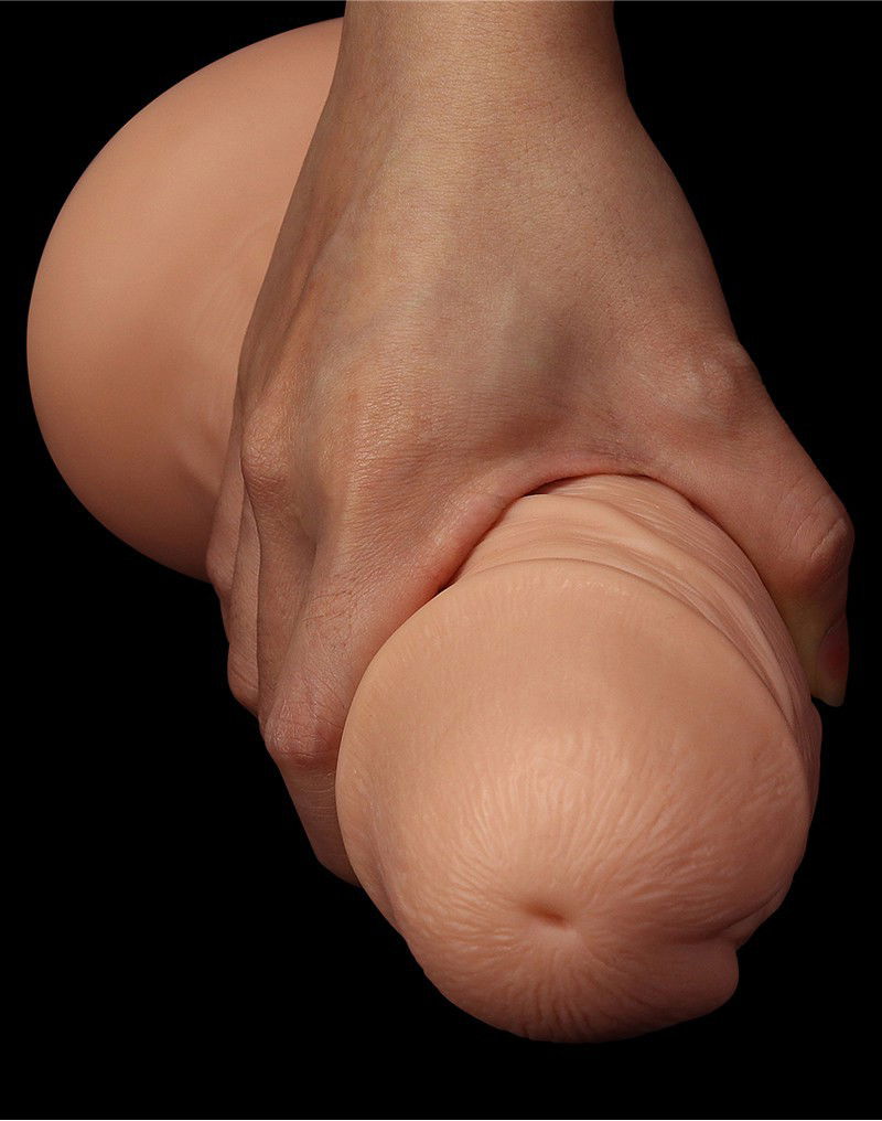 LoveToy - Realistic Curved Dildo 24 cm - Nude - Afbeelding 8