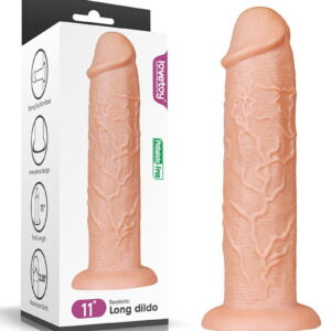 LoveToy – Realistic Long Dildo 28 cm – Nude