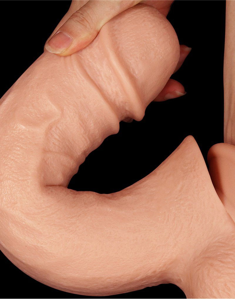 LoveToy - Realistic Mega Double Dildo 30 cm - Nude - Afbeelding 11