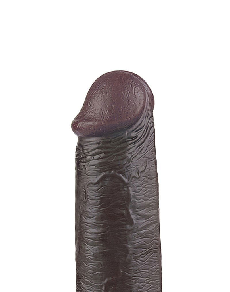 LoveToy - Sliding Skin Dildo 22.8 cm - Zwart - Afbeelding 14