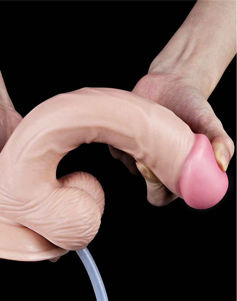 LoveToy - Squirt Extreme Dildo 23 cm - Nude - Afbeelding 4