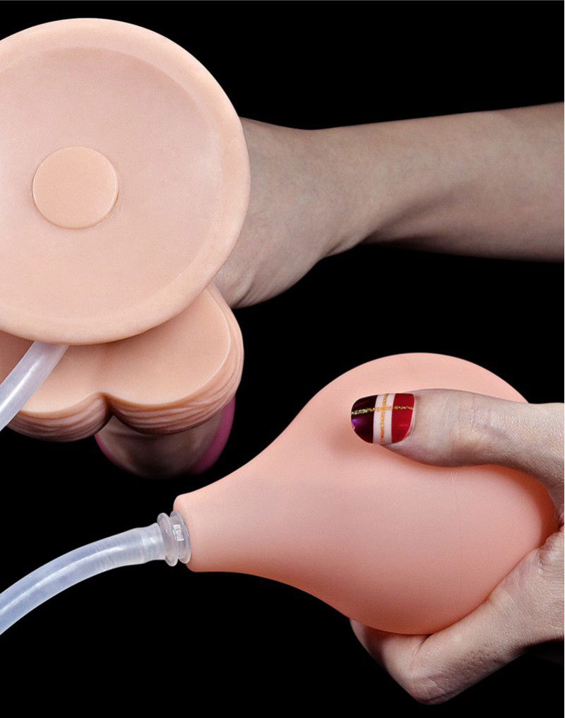 LoveToy - Squirt Extreme Dildo 23 cm - Nude - Afbeelding 9