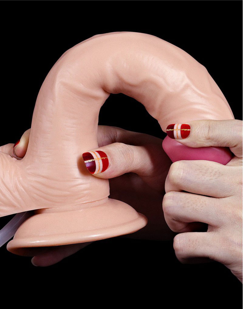LoveToy - Squirt Extreme Dildo 23 cm - Nude - Afbeelding 10