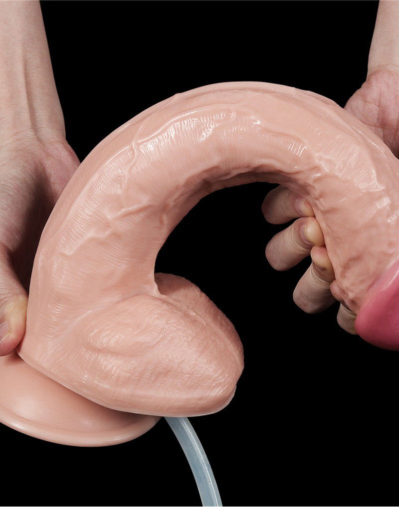 LoveToy - Squirt Extreme Dildo 28 cm - Nude - Afbeelding 6