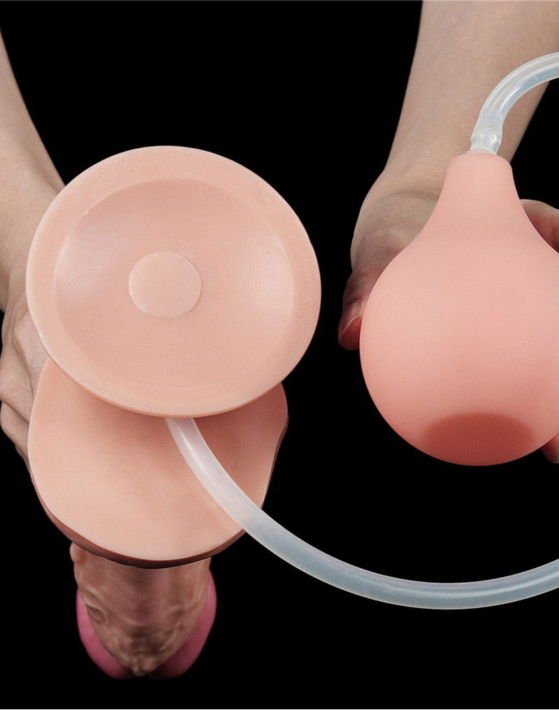 LoveToy - Squirt Extreme Dildo 28 cm - Nude - Afbeelding 7