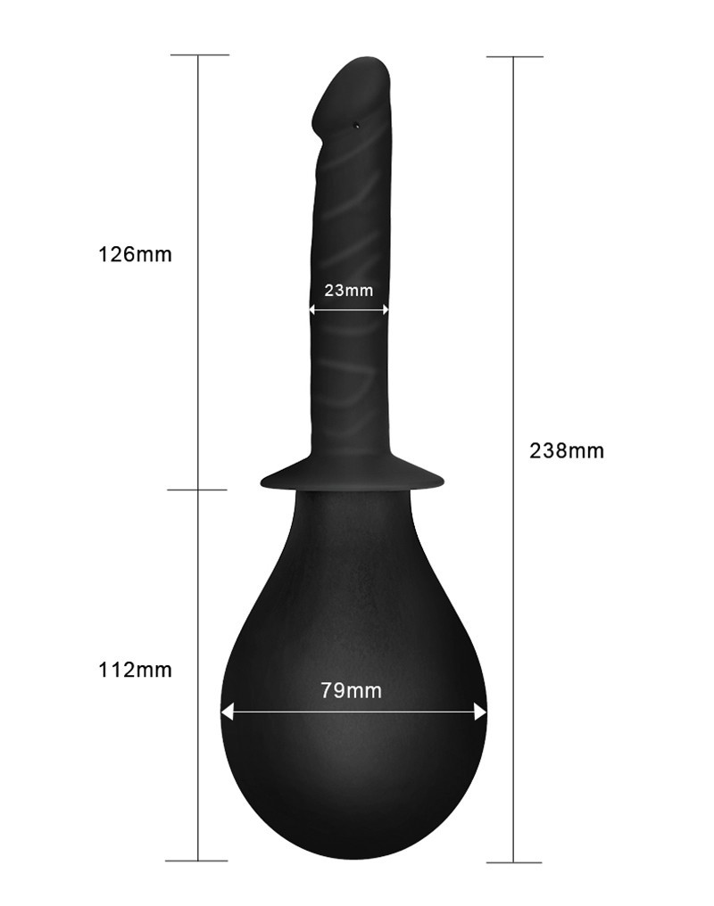 LoveToy - Anaal Douche - Zwart - Afbeelding 6