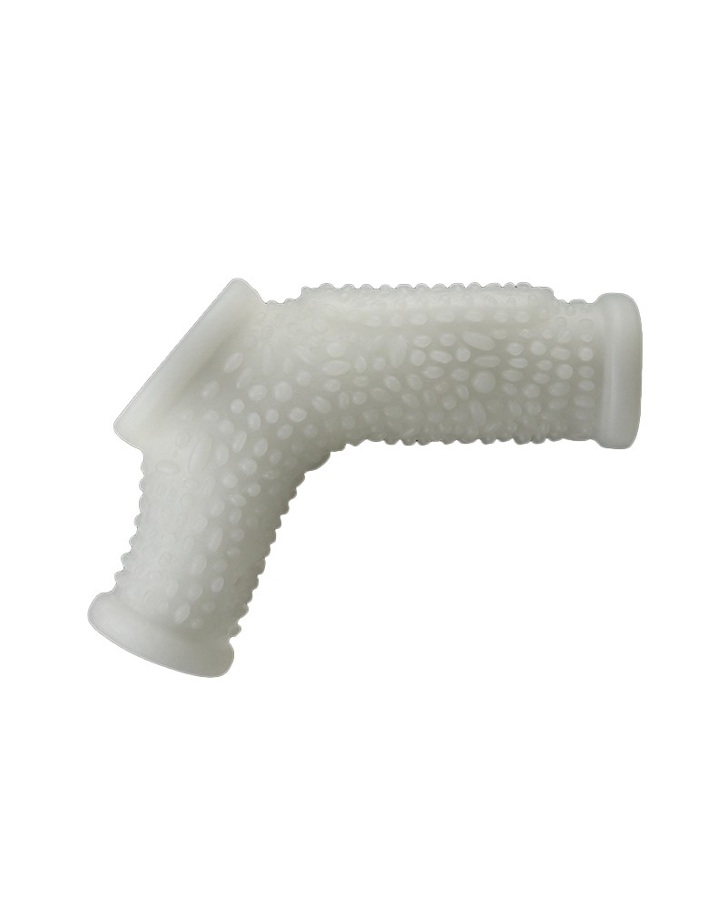 LoveToy - Drip Knights Ring - Vibrerende Penis Sleeve - Wit - Afbeelding 2